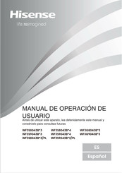 Hisense WF3G8043B 3 Serie Manual De Operación Del Usuario