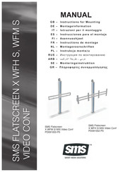 SMS Flatscreen X WFM S Instrucciones Para El Montaje