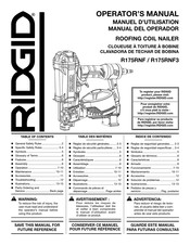 RIDGID R175RNF Manual Del Operador