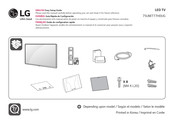 LG 75UM777H0UG Guía Rápida De Configuración