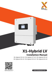 SolaX Power X1-Hybrid-3.7-LV Manual De Instrucciones