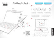 Lenovo ThinkPad Z16 Gen 1 Guia De Inicio Rapido