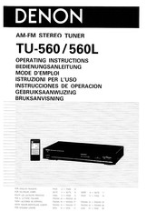 Denon TU-560L Instrucciones De Operación