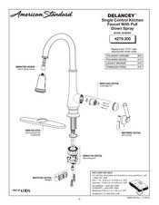 American Standard DELANCEY 4279.300 Guia De Inicio Rapido