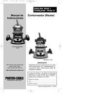 Porter Cable 100H Manual De Instrucciones