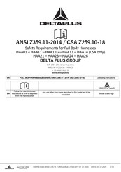 DELTA PLUS HAA11 Manual Del Usuario