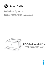HP Color LaserJet Pro 3203 Serie Guía De Configuración