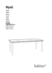 Habitat Myell 817581 Instrucciones De Montaje