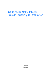 Nokia CK-300 Guía De Usuario Y De Instalación