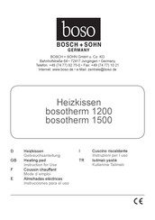 Bosch+Sohn bosotherm 1200 Instrucciones Para El Uso