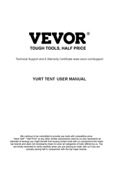 VEVOR ZJTM1184 Manual De Instrucciones