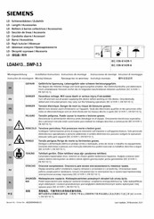 Siemens LDA8413 SWP-3.3 Serie Instrucciones De Montaje