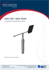 SIAP+MICROS t033 TDV Manual De Uso Y Mantenimiento