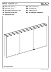 KEUCO Royal Modular 2.0 800311091G0XX00 Manual De Instrucciones De Uso