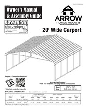 Arrow Storage Products CPHC202909 Manual Del Propietario E Instrucciones De Ensamblaje