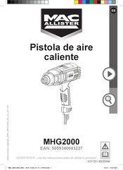 Mac allister MHG2000 Manual