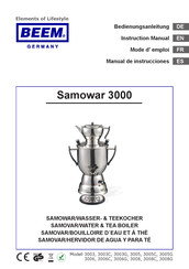 Beem Samowar 3003C Manual De Instrucciones