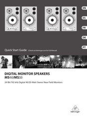 Behringer MS20 Guia De Inicio Rapido