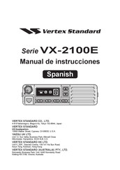 Vertex Standard VX-2100E Serie Manual De Instrucciones