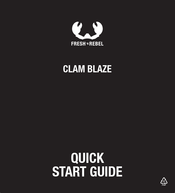 FRESH'N REBEL CLAM BLAZE Guia De Inicio Rapido