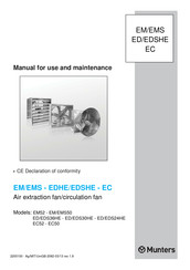 Munters EM52 Manual De Uso Y Mantenimiento