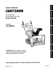 Craftsman 247.885500 Manual Del Propietário