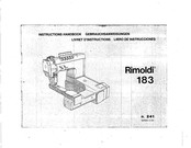 Rimoldi 183 Libro De Instrucciones