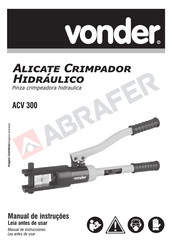 vonder ACV 300 Manual De Instrucciones