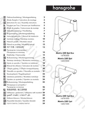 Hansgrohe Metris 320 1 jet 14821000 Modo De Empleo/Instrucciones De Montaje