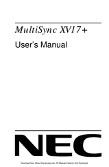 NEC JC-1745UMB Manual Del Usuario