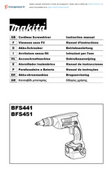 Makita BFS441 Manual De Instrucciones