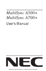 NEC JC-1739VMW Manual Del Usuario