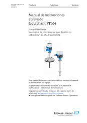 Endress+Hauser Liquiphant FTL64 Manual De Instrucciones Abreviado