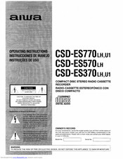 Aiwa CSD-ES770LH Instrucciones De Manejo