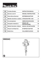 Makita HM004G Manual De Instrucciones