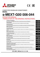 Mitsubishi Electric s-MEXT-G00 Serie Manual De Instrucciones