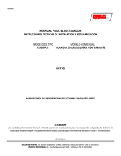 Oppici AG900PLG Manual Para El Instalador