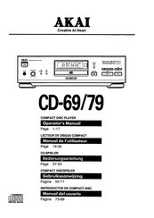 Akai CD-79 Manual Del Usuario