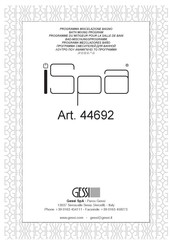 Gessi iSpa 44692 Instrucciones De Instalación