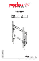 peerless-AV SMARTMOUNT STP680 Manual Del Usuario