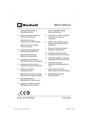 EINHELL GE-CT 18/33 Li E Manual De Instrucciones Original
