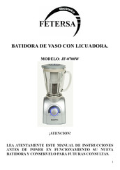 FETERSA JF-0700W Manual De Instrucciones