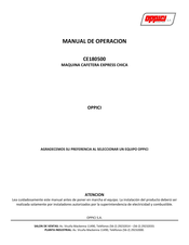 Oppici CE180500 Manual De Operación