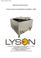 LYSON W4072_O Manual De Instrucciones