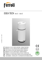 Ferroli EGEA TECH 90 LT Manual De Uso, Instalación Y Mantenimiento
