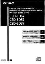 Aiwa CSD-ED67 Manual De Instrucciones