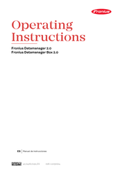 Fronius Datamanager 2.0 Manual De Instrucciones
