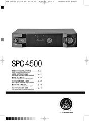 Harman AKG SPC 4500 Instrucciones De Uso