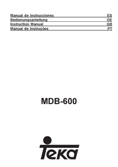 Teka MDB-600 Manual De Instrucciones