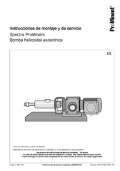 ProMinent Spectra Instrucciones De Montaje Y De Servicio